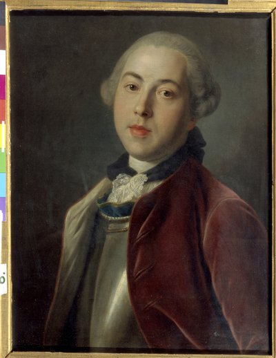 Ritratto del conte Alexander Mihailovich Galitzine da Pietro Antonio Rotari